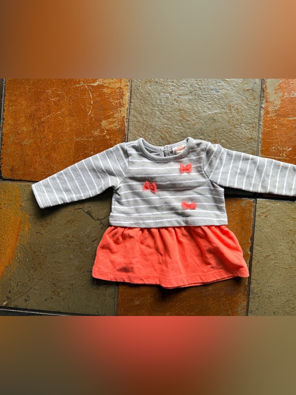 Cat and jack tulle cotton gray white sweater dress. 0-3 months